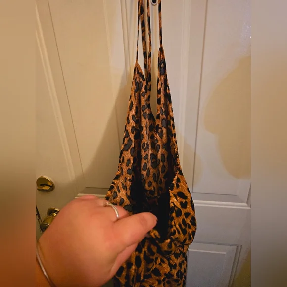 Plus Size Leopard Print Jumpsuit - Picture 3 of 5